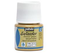 Pébéo Pintura de tela Setacolor 45 ml – 57 colores – Oro rico tornasolado