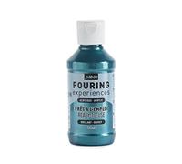 PEBEO Pouring Experiences-Pintura acrílica premezclada Lista para Usar, Ideal para Arte Fluido, Azul Cobalto Metálico, 118 ml