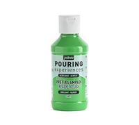 PEBEO Pouring Experiences-Pintura acrílica premezclada Lista para Usar, Ideal para Arte Fluido, Verde Claro, 118 ml