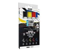 Pébéo – Rotuladores acrílicos Setacolor Cuero, punta extrafina, resistentes – 5 colores primarios