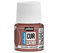 Pebeo - Setacolor Cuero - Pintura acrílica para cuero y polipiel - Personalización de bolsos, zapatos, zapatillas - Resistente a arañazos, dobleces y roces - Acabado mate/satinado - Terracota - 45 ml