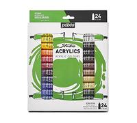 Pebeo - Studio Acrylics - Juego de colores acrílicos de calidad profesional - 24 tubos, 12 ml