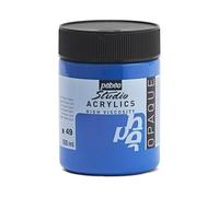 Pebeo Studio - Pintura acrílica (500 ml), color azul cian