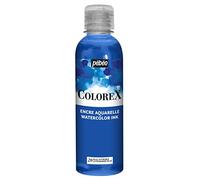 Pebeo - Tinta Colorex 250 ML Azul ultramarino - Tinta para acuarela Colorex Pebeo - Tinta Azul ultramarino de acabado aterciopelado - Tinta de dibujo multiuso para todos los medios - Azul ultramarino