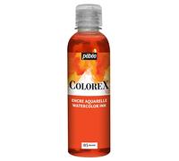 Pebeo - Tinta Colorex 250 ML Naranja - Tinta para acuarela Colorex Pebeo - Tinta Naranja de acabado aterciopelado - Tinta de dibujo multiuso para todos los medios - 250 ML - Naranja