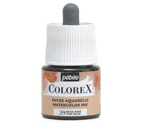 Pebeo - Tinta Colorex 45 ML Beige rosado - Tinta para acuarela Colorex Pebeo - Tinta Beige rosado de acabado aterciopelado - Tinta de dibujo multiuso para todos los medios - 45 ML - Beige rosado