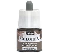 Pebeo - Tinta Colorex 45 ML Gris paloma - Tinta para acuarela Colorex Pebeo - Tinta Gris paloma de acabado aterciopelado - Tinta de dibujo multiuso para todos los medios - 45 ML - Gris paloma
