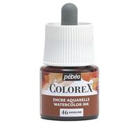 PEBEO - Tinta Colorex 45 ML Sanguina - Tinta para acuarela Colorex Pebeo - Tinta Sanguina de acabado aterciopelado - Tinta de dibujo multiuso para todos los medios - 45 ML
