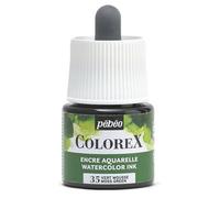 Pebeo - Tinta Colorex 45 ML Verde musgo - Tinta para acuarela Colorex Pebeo - Tinta Verde musgo de acabado aterciopelado - Tinta de dibujo multiuso para todos los medios - 45 ML - Verde musgo
