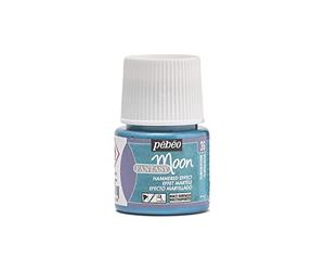 Pebeo - Turquesa Fantasy Moon - Pintura Efecto Martillado - Acabado opalescente y nacarado - Pintura multisustrato - 45 ml