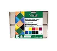 PEBEO VITRAIL 758421 - Juego de colección, surtido, 10 x 45 ml
