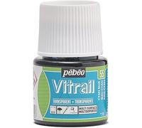 Pebeo VITRAIL - Pintura azul cian, 45 ml