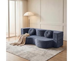 PEBFHSQW Sofá Cama Plegable, sofá Cama sin Hueso, sofá Cama comprimido, sofá de Esquina pequeño, sofá Modular sin Huesos, sofá Cama Convertible de Espuma de Alta Resistencia para Espacios pequeños