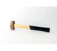 PEDDINGHAUS, martillo de cobre, modelo "Faeustelform", 750 g, forjado, con mango de nogal