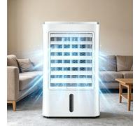 pedenencelia Mini Aire Acondicionado para Autocaravana, Ventilador Portátil, Enfriador De Aire Evaporativo con 3 Velocidades Y Temporizador De 1/2/4 Horas, Ventilador para Autocaravana 24v