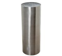 Pedestal acero, material madera, color arena, gris, medidas 30x30x80 cm Fijalo