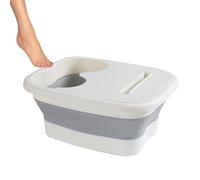 Pediluvio Ergonómico Plegable Y Portátil Cubo Plegable Y Colapsable, | Bañera para pies Cubo portátil ahorra espacio en casa, y recuperación post-ejercicio y