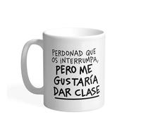 Pedrita Parker Taza café para Profesores - Me gustaría dar clase - Taza desayuno divertida