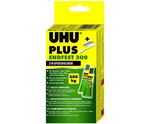 Pegamento adhesivo epoxi bicomponente Uhu Plus Bostik 300 Kg