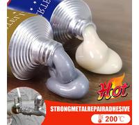 Pegamento de soldadura en frío, pegamento para reparación de metales, sellador AB resistente al calor, adhesivo de fundición para reparación de plástico mágico de alta resistencia, resina epoxi 100g