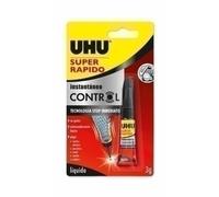 PEGAMENTO INST. UHU SUPER RAPIDO LIQ. 3g - Pack de 12 unidades
