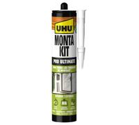 UHU Adhesivo de Montaje Monta Kit Extrafuerte Sin Disolventes Blanco 440 g