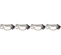 PEGASO 20 - Gafas proteccion gama ANTI-IMPACT modelo LITE Lente PC Incolora Antivaho, negro y gris, l (Paquete de 2)