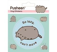 Pegatina de vinilo Pusheen Lazy, multicolor, 10 x 12,5 cm