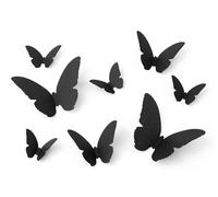 Pegatinas 3D de polilla nocturna, papel de 6-12 cm, juego de 30 pegatinas de pared de polillas espeluznantes, decoración para fiestas de Halloween, fiesta de disfraces, temática gótica, brujas