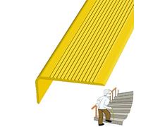 Pegatinas Antideslizantes para los Bordes de Las e Tiras De Borde Escalón, Escalera Goma(Yellow,500in/12.7m)