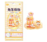 Pegatinas apilables 3D, lindas calcomanías de 8 x 12 cm, calcomanías pequeñas, calcomanías en capas, decorativos ligeros, para de teléfono, álbumes de recortes