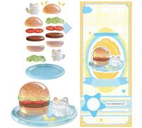 Pegatinas apilables - Calcomanías transparentes 3D, ilustraciones adhesivas Kawaii impermeables para iluminar accesorios - reutilizables de dibujos animados | Planificador de