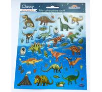 Pegatinas classy dinosaurios brillo en la oscuridad