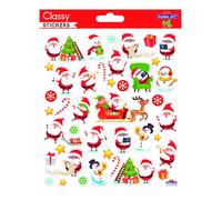 Pegatinas classy navidad papa noel