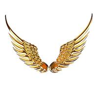 Pegatinas de alas de ángel para coche, alas 3D, pegatinas para coche, metal, capó, carrocería, emblema, pegatinas autoadhesivas para coche, alas de ángel, águila, 18 cm x 11 cm