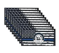 Pegatinas de bandera de Estados Unidos para coches - Premium 10 piezas American Decal Set, Weather Resistant Adhesive Bumper & Window Stickers, Strong Grip Design | Patriotic Vehicle Decor, Boat