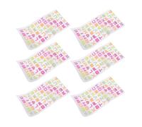 Pegatinas de Letras del Alfabeto, Calcomanías de Letras con Purpurina | PVC, adhesivo seguro, reposicionable, eliminación limpia, superficies lisas