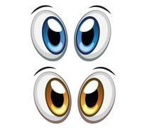 Pegatinas de Ojos Autoadhesivas Impermeables para Robots Cortacésped, Aspiradoras, Electrodomésticos y Coches - Decoración Divertida y Duradera para Interior/Exterior (2 Unidades)