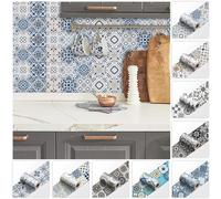 Pegatinas de pared de cerámica de estilo europeo, tiras decorativas para respaldo de cocina, línea de cintura, tiras de azulejos para rodapié de baño YX-172 20cmX240cmX1roll