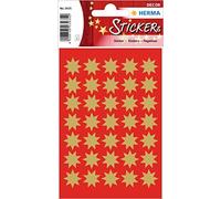 Pegatinas decor estrellas color oro 16 mm