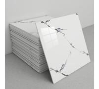 Pegatinas decorativas para azulejos, Paquete de 30 paneles pared contra salpicaduras mármol, despegables y adhesivos, 30x30 cm