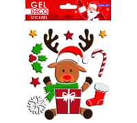 Pegatinas gel deco navidad reno navideño