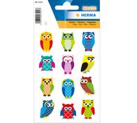 Pegatinas magic owls glittery foil