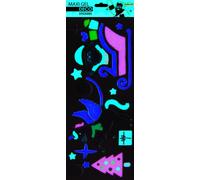 Pegatinas maxi gel deco navidad papa noel regalos