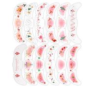 Pegatinas Navideñas Para La Cara - 12 Piezas De Pegatinas De Maquillaje De, Estrellas Y Copos De Nieve, Decoraciones Con Parches Brillantes Para La Cara Y Las Mejillas | Para Viajes Sesión De Fo