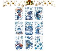 Pegatinas navideñas para niños | 12 diseños de de dibujos animados - Pegatinas de scrapbooking de Navidad - Para el hogar, la oficina y celebraciones como Navidad, cumpleaños, y