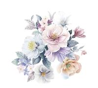 Pegatinas Pared Decorativas Flowers Wall Sticker Home Decoration Living Room Bedroom Decor Wallpaper Removable Stickers(Color 01)