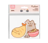 Pegatinas pusheen sushi impermeables - 2 stickers vinilo: decoración