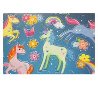 Pegatinas que brillan en la oscuridad - unicornios - coloreado
