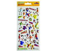 Pegatinas tweeny foamy futbol glitter